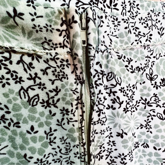 Y2K Light Floral Print Midi Skirt Womens XL - Picture 5 of 6